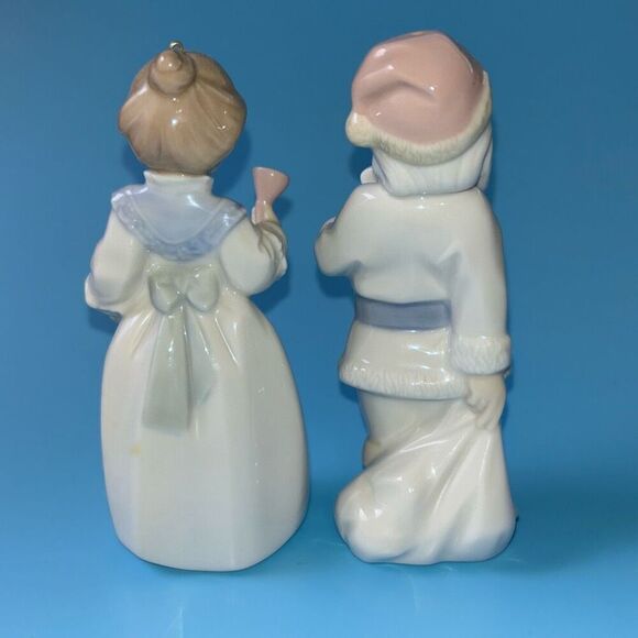 Lot of 2 LLADRO Christmas Ornaments Santa 5842 & Mrs Santa Claus 5939 with Box - Picture 4 of 8